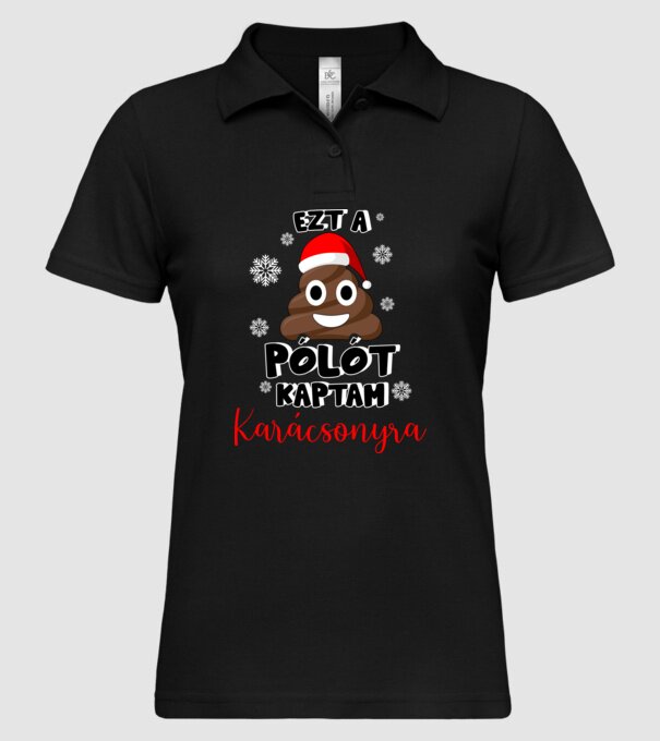  minta fekete pólón