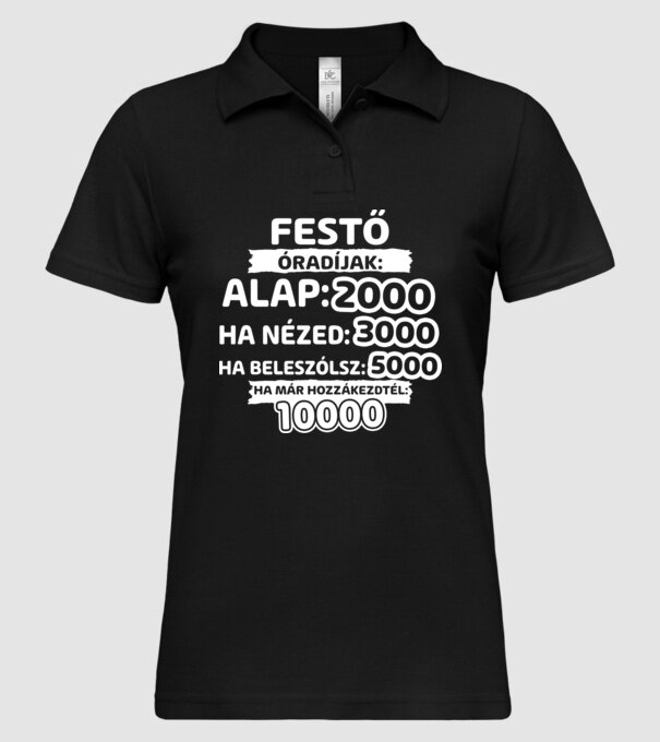  minta fekete pólón