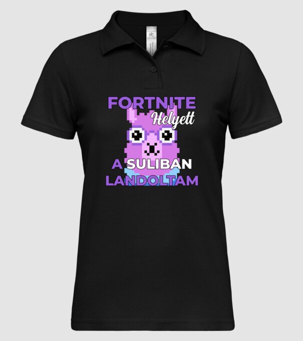  minta fekete pólón