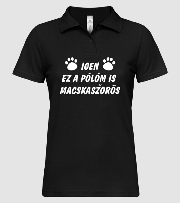  minta fekete pólón