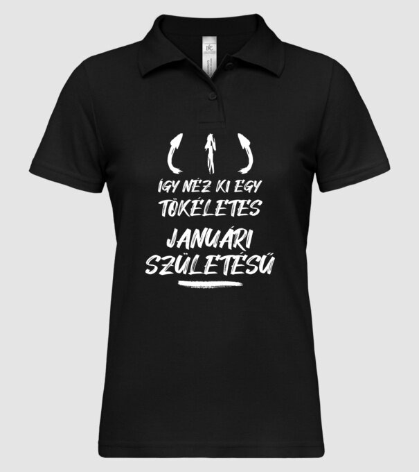  minta fekete pólón