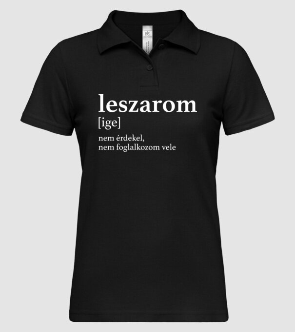  minta fekete pólón
