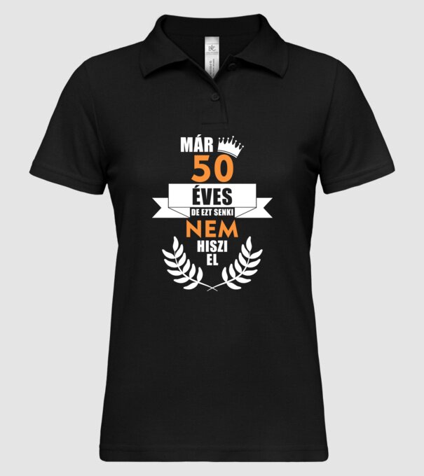  minta fekete pólón