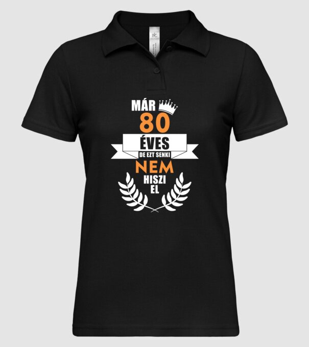  minta fekete pólón