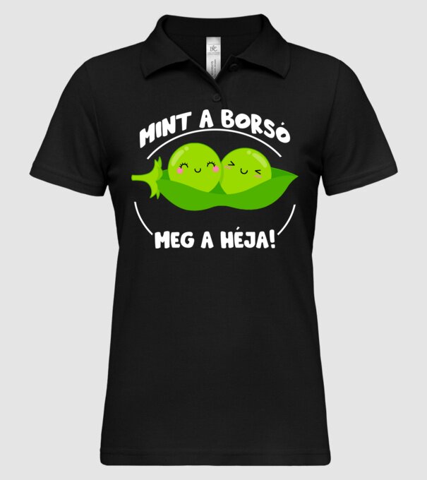  minta fekete pólón