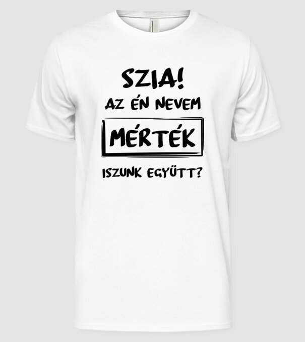  minta fehér pólón