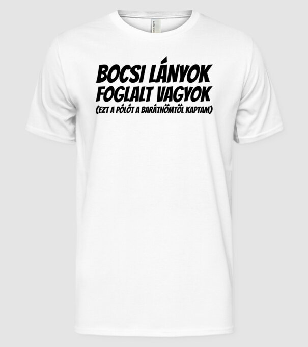  minta fehér pólón
