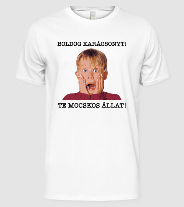  minta fehér pólón