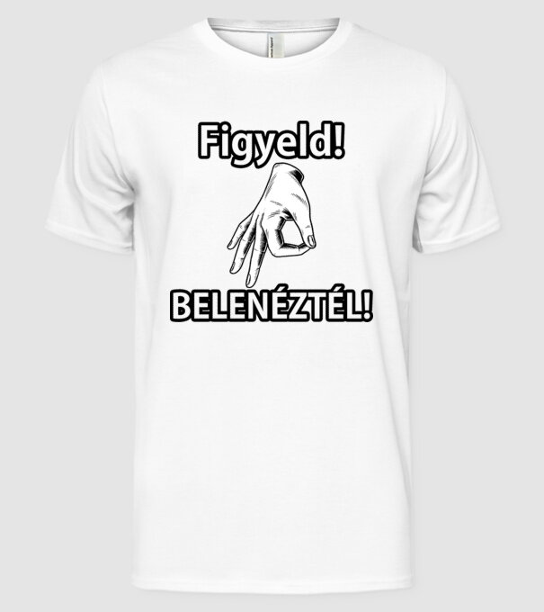  minta fehér pólón