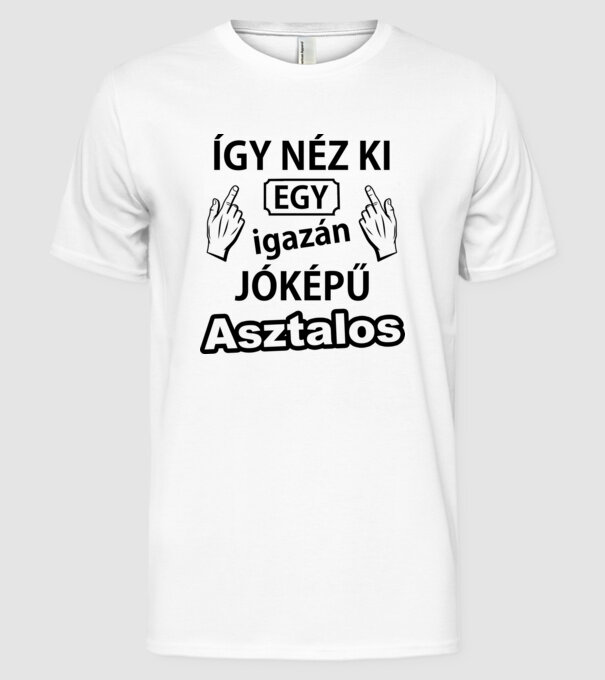  minta fehér pólón