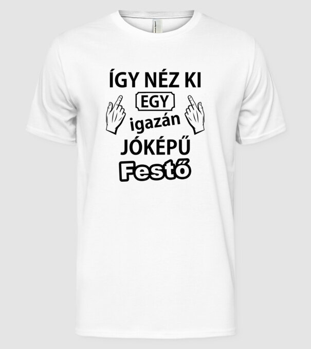  minta fehér pólón