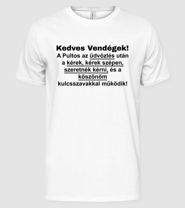  minta fehér pólón