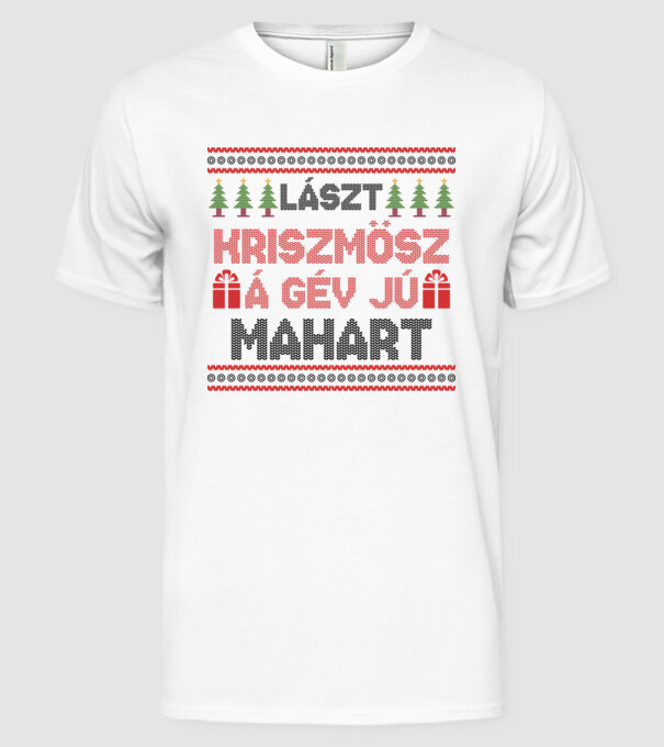  minta fehér pólón