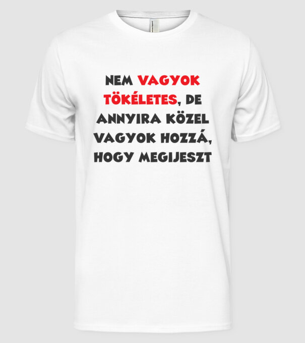  minta fehér pólón