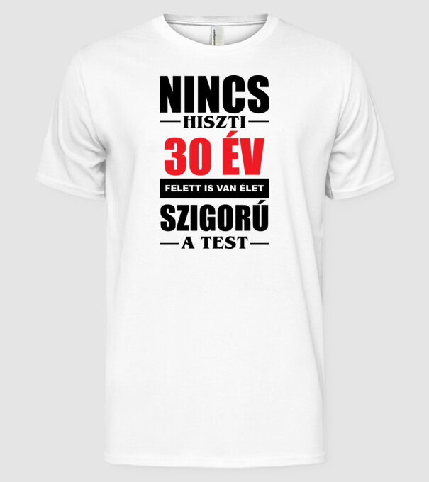  minta fehér pólón