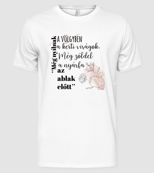  minta fehér pólón