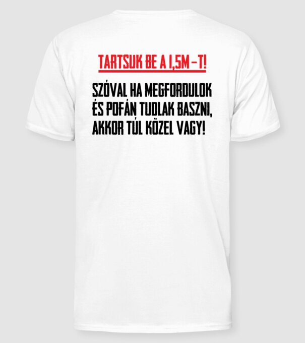  minta fehér pólón