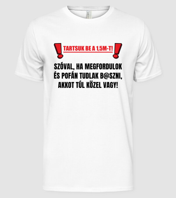  minta fehér pólón
