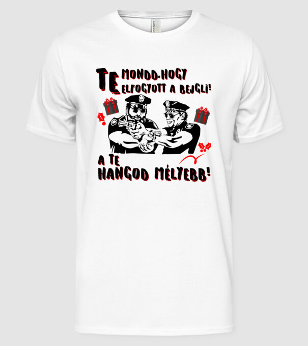  minta fehér pólón