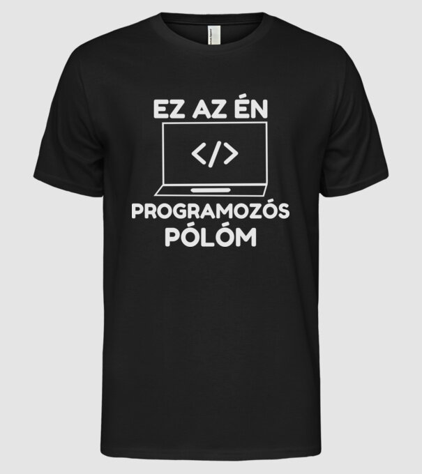  minta fekete pólón