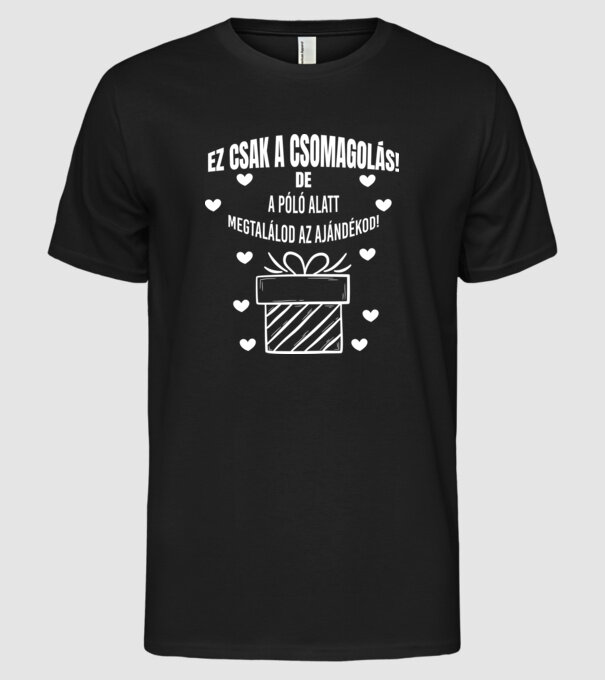  minta fekete pólón