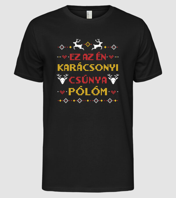  minta fekete pólón