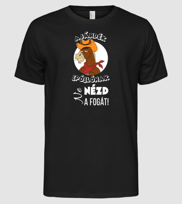  minta fekete pólón