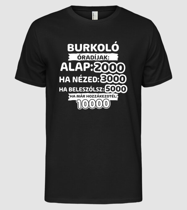  minta fekete pólón