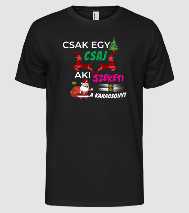  minta fekete pólón