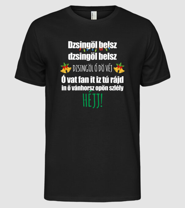  minta fekete pólón