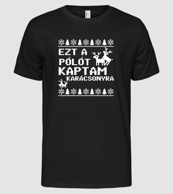  minta fekete pólón