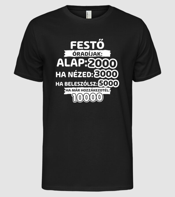  minta fekete pólón