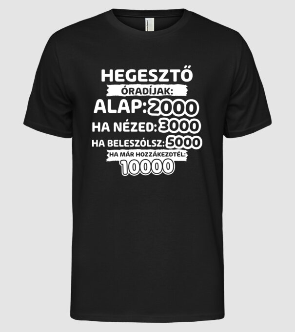  minta fekete pólón