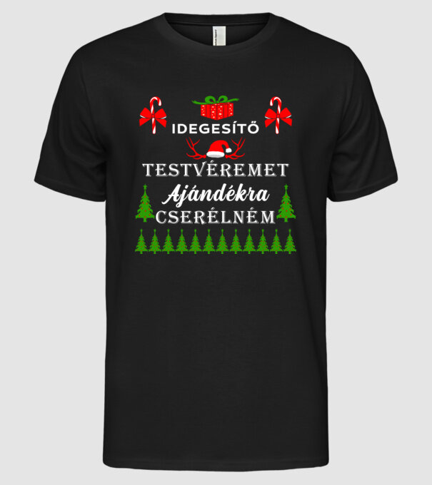  minta fekete pólón