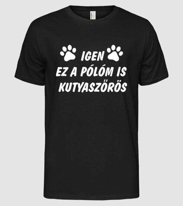  minta fekete pólón