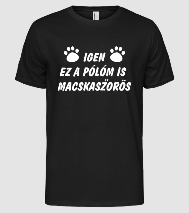  minta fekete pólón