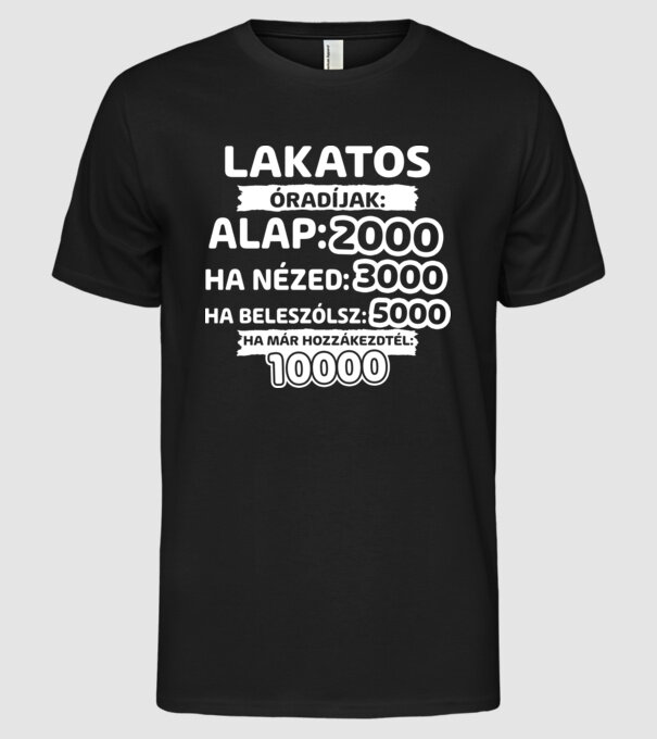  minta fekete pólón