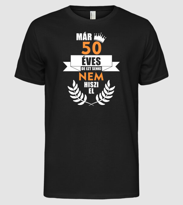  minta fekete pólón