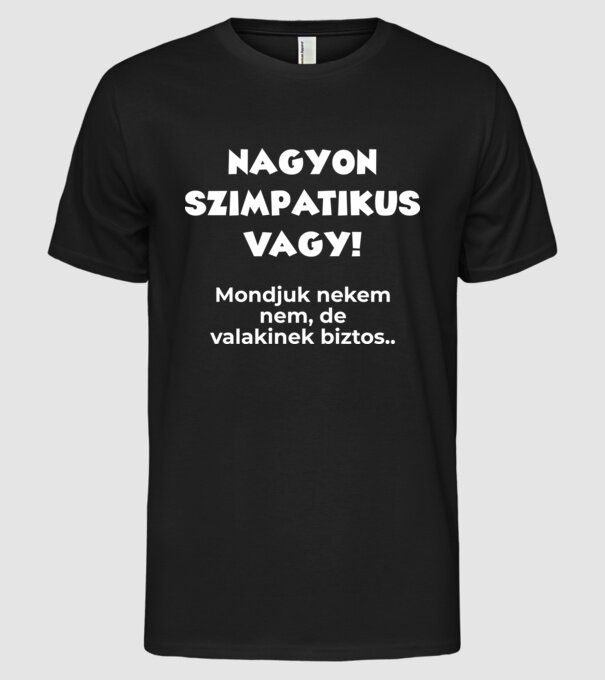  minta fekete pólón