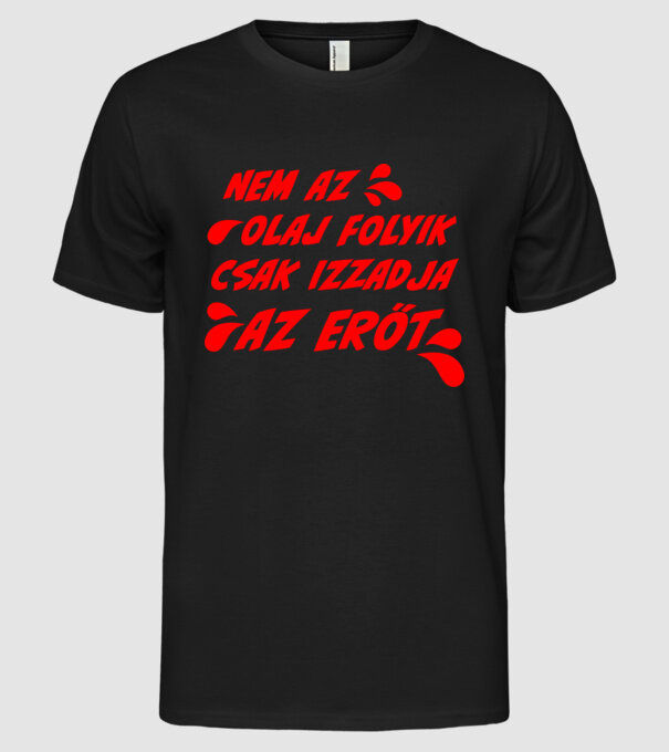  minta fekete pólón