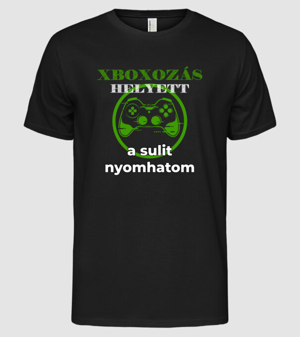  minta fekete pólón