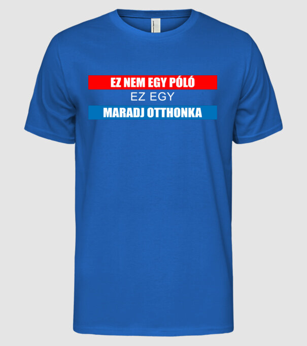  minta királykék pólón