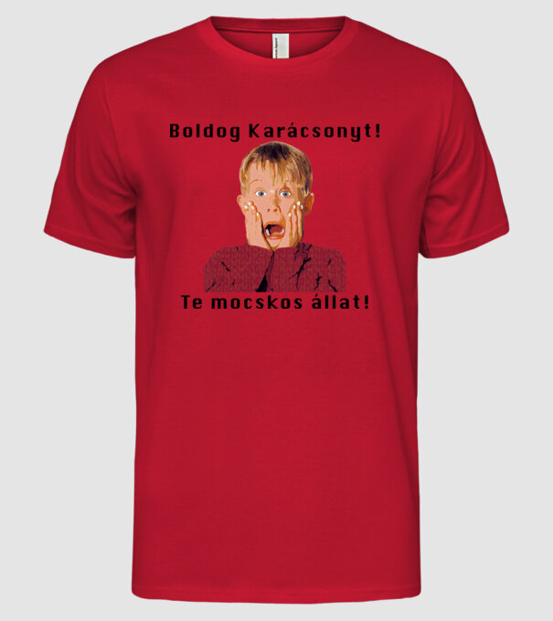 minta piros pólón