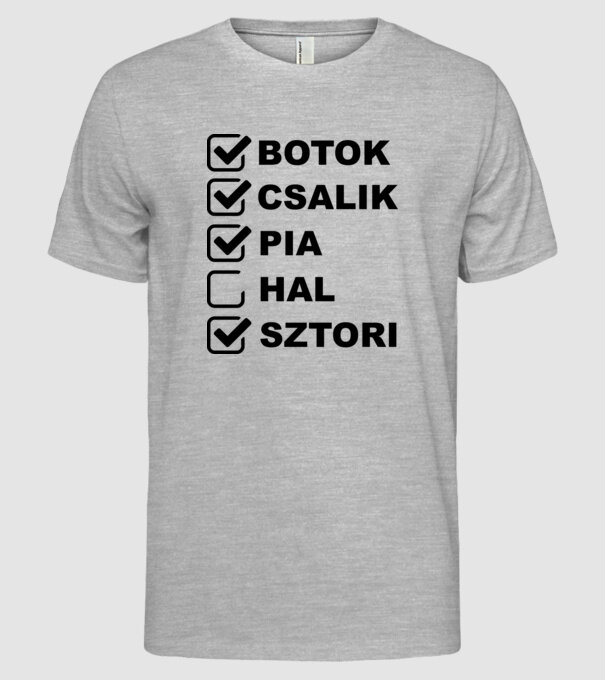  minta szürke pólón