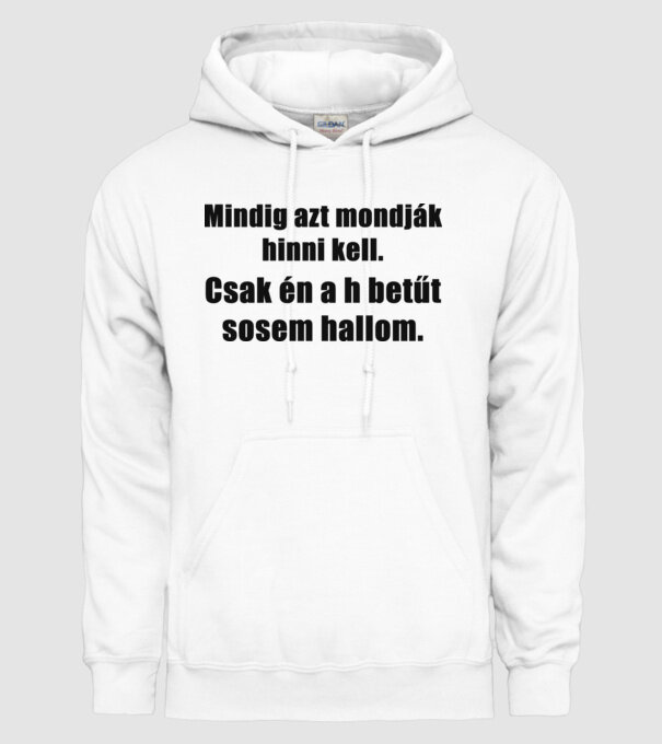  minta fehér pólón