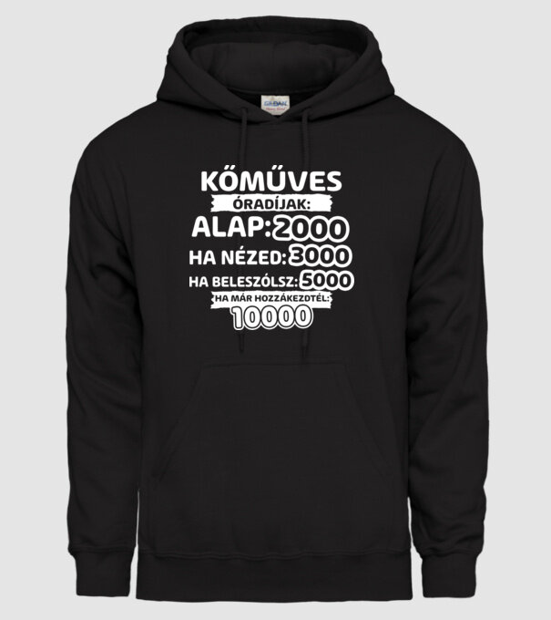  minta fekete pólón