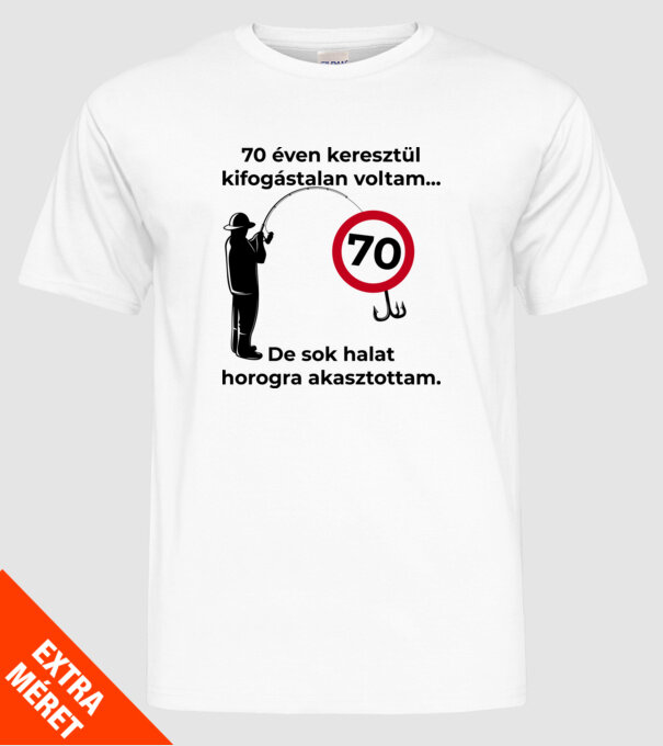  minta fehér pólón
