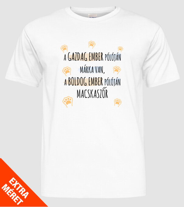  minta fehér pólón