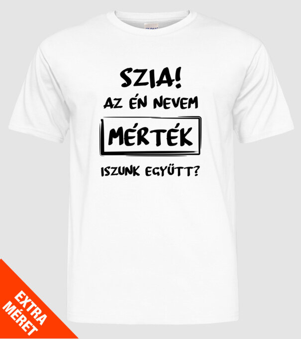  minta fehér pólón