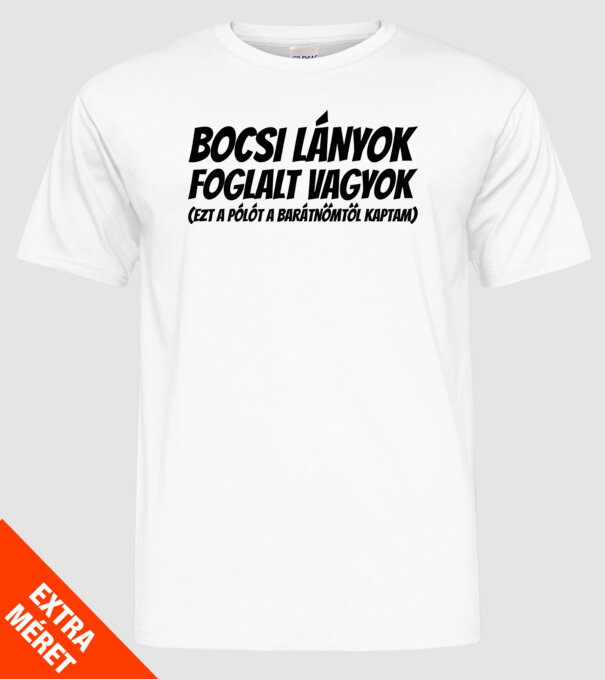  minta fehér pólón